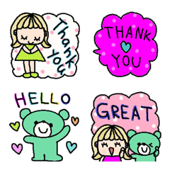 cute simple english emoji35