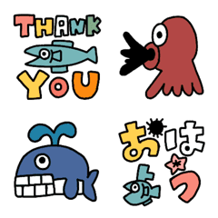 Marine life fun Emoji