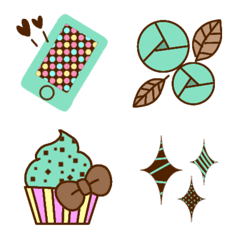 Chocolate mint emoji