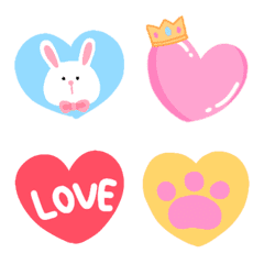 Tiny heart love pastel emoji