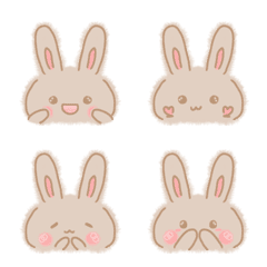 Rabbit MOKO Emoji-Emoticon style