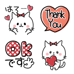 red  ribbon  cat spring emoji