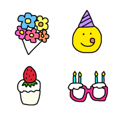 Happy birthday emoji.