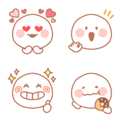 Fluffy cute face emoji