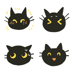 Black cat Tencho emoji
