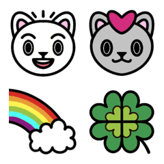 colorful and cute 4 Emoji