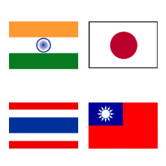 世界の国旗 Forアジア Line絵文字 Line Store