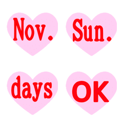 Days and month