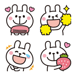 Adult cute rabbits Emoji 17