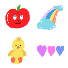 Easy-to-use colorful and cute emoji