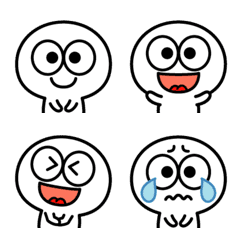 Emoji of the white character.