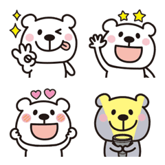 Adult cute Mr.bear emoji 6