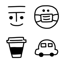 monochrome letter emoji
