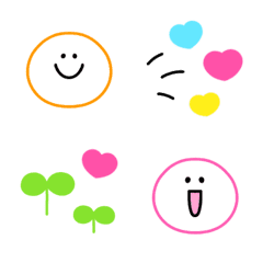 Colorful basic emoji 2