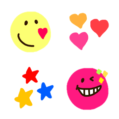 Happy colorful emoji..