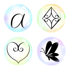Soap bubble Emoji Alphabet02