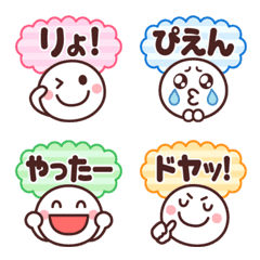 Emoji of simple and colorful smile2