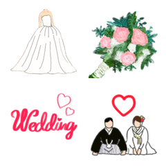 Wedding cute emoji