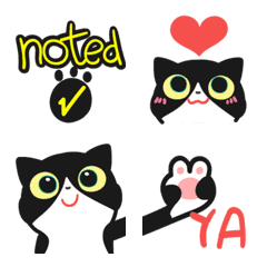 Playful TuxedoCat Emoji