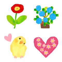Emoji full of flowers