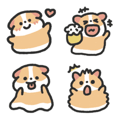 Cute guineapig pudding emoji