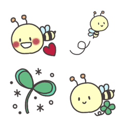 very cute bee emoji