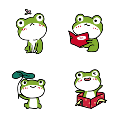 Green frog so cute