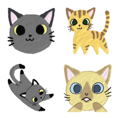 Cat face Emoji vol.4 Oil painting style