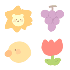 Loose Emoji (fruits, animals, nature)