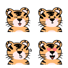 Tiger's expressions emoji