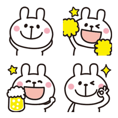Adult cute rabbits Emoji 18