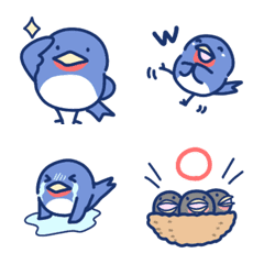 Daily life of swallows emoji