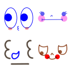 Cute colorful face Emoji3