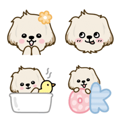 Shih Tzu & Maltese mix dog emoji 4