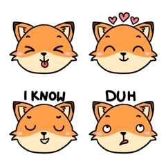 Cute Fox English Words