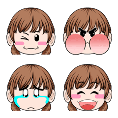 Emoji used by ordinary girls.