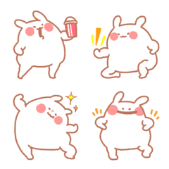 Muscular rabbit emoji