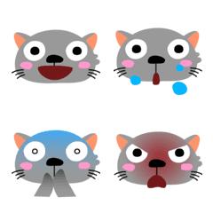 Many cat faces
