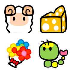 PIYOTARO FRIENDS Simple Emoji 4