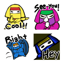 colorfull ninja emoji