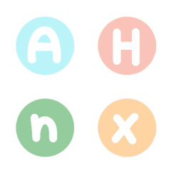 Pastel English emoji 02