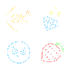 neon color emoji7