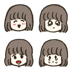 Bob Hair Girl  Emoji
