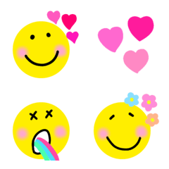 Colorful smiling emoji