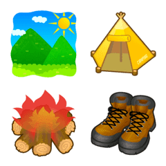 Let's Go Camping Emoji