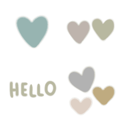 pastel color's hearts Emoji.