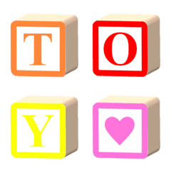 Cute!Let's make a story with toy blocks