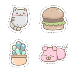 Cute doodle emoji