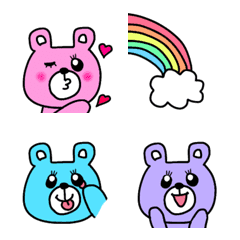 Happy, colorful bear