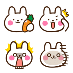 Simple and Surreal Rabbit Emoji